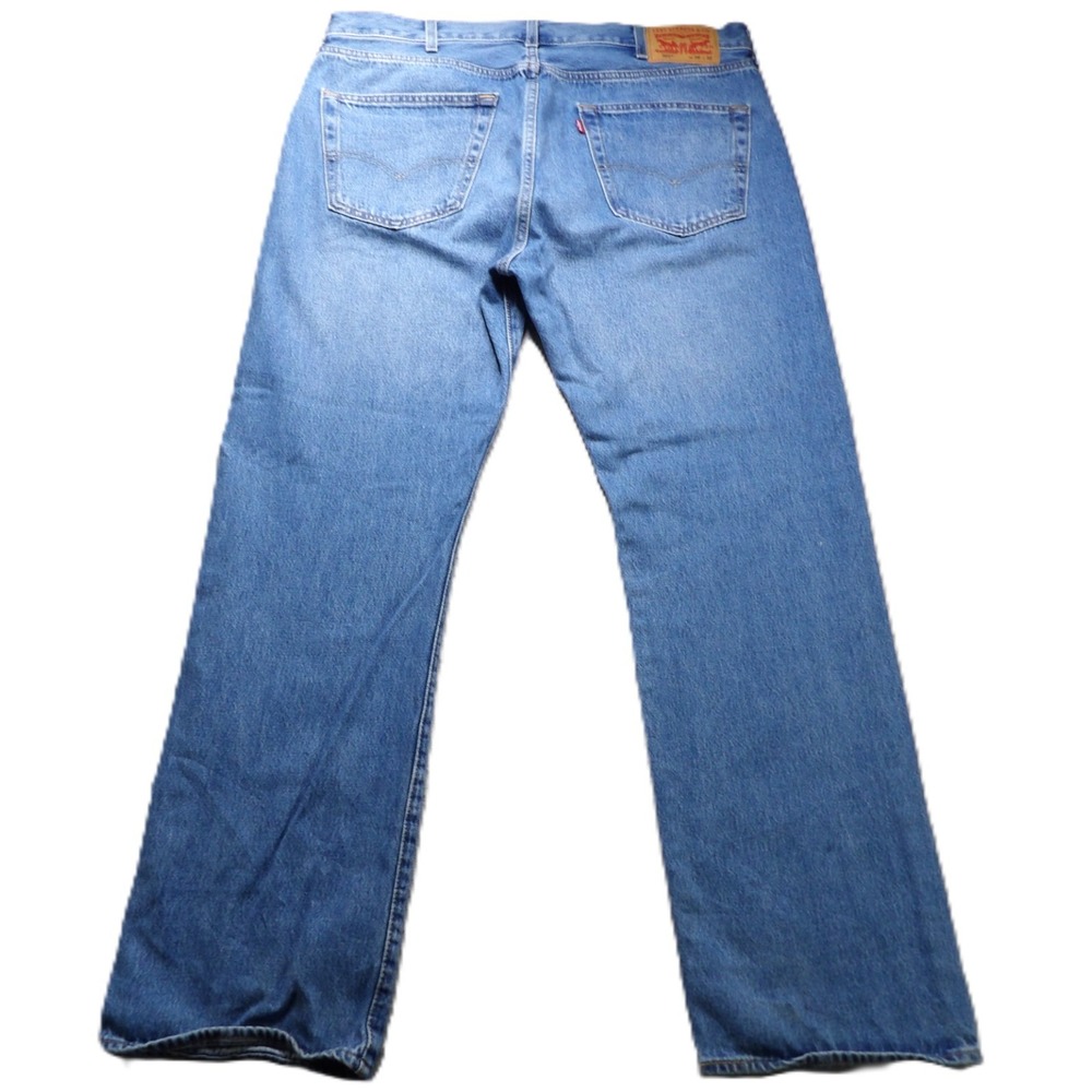 Levi's 501 Original Fit Straight Leg Denim Jeans Men W38xL32 Button Fly Med Blue